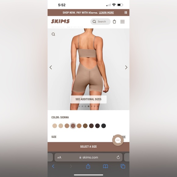 Skims sienna low back sheer sculpt shapewear shorts - Picture 4 of 10